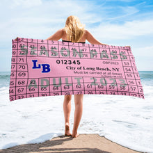 Load image into Gallery viewer, Long Beach NY Beach Pass Towel 2023
