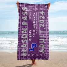 Load image into Gallery viewer, Long Beach NY Beach Pass Towel 2024
