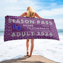 Load image into Gallery viewer, Long Beach NY Beach Pass Towel 2024
