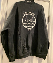 Load image into Gallery viewer, Dark Gray Lido Beach NY Crewneck Sweatshirt
