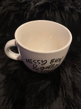 Load image into Gallery viewer, Messy Bun &amp; Gettin’ Stuff Done - Large Coffee/Tea Mug
