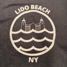 Load image into Gallery viewer, Dark Gray Lido Beach NY Crewneck Sweatshirt
