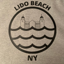 Load image into Gallery viewer, Gray Lido Beach NY Crewneck Sweatshirt
