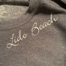 Load image into Gallery viewer, Dark Gray Lido Beach NY Crewneck Sweatshirt
