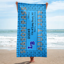 Load image into Gallery viewer, Long Beach NY Beach Pass Beach Towel
