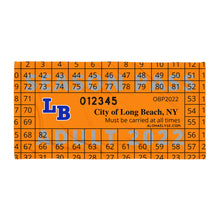 Load image into Gallery viewer, Long Beach NY Beach Pass Beach Towel 2022
